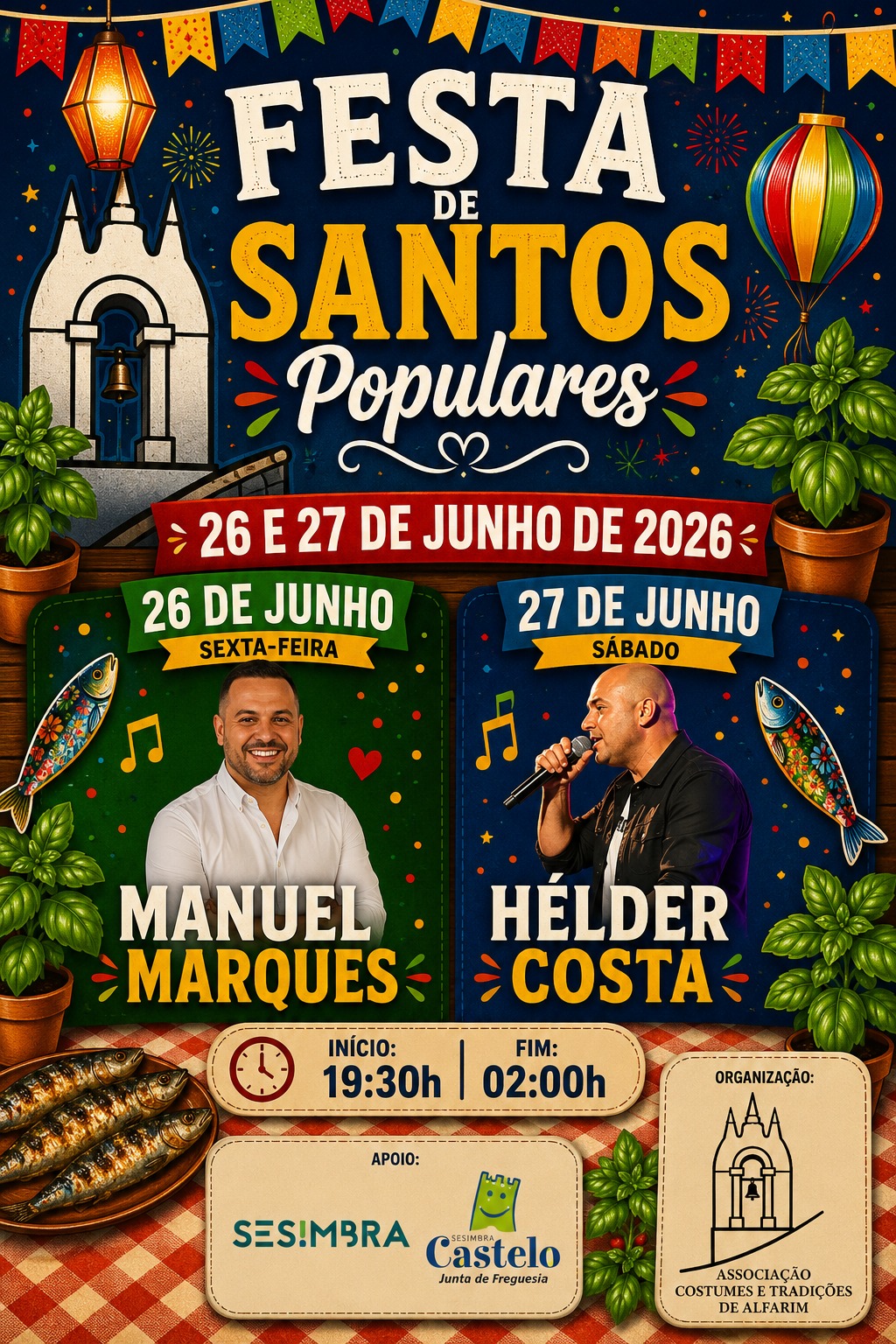 Festa dos Santos Populares 2026